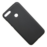 Чехол-накладка для Huawei Honor Y6 (2018)/7A Pro силикон матовый чёрный
