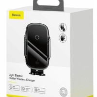 Держатель c беспроводной зарядкой Baseus Light Electric Holder WXHW03-01 черный