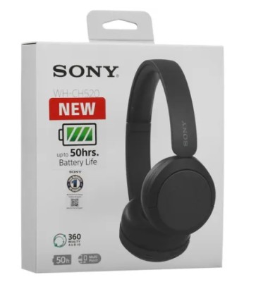 Стереонаушники Bluetooth Полноразмерные Sony WH-CH520 черный Стереонаушники Bluetooth Полноразмерные Sony WH-CH520 черный