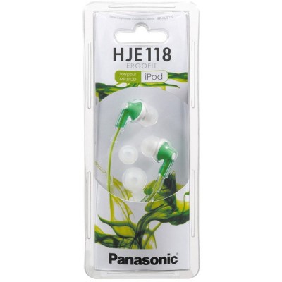 Стереонаушники Panasonic RP-HJE118GUG зеленый Основные характеристики: Тип амбушюров Внутриканальные Подключение Проводное Формат воспроизведения Стерео Тип ношения Вставные Воспроизведение звука: Акустический тип Закрытые Количество динамиков в наушнике 1 Диаметр мембраны 9 мм Минимальная воспроизводимая частота 12 Гц Максимальная воспроизводимая частота 23000 Гц Сопротивление 16 Ом Максимальный уровень звукового давления 96 дБ Магнит преобразователя Неодим Кабель: Тип сигнала кабеля Аналоговый Подключение кабеля к наушникам Двухстороннее Вид кабеля Прямой Длина кабеля 1.1 м Разъем джек 3,5 мм ,1 Форма разъема Угловой Съемный кабель Нет Амбушюры: Количество дополнительных амбушюров в комплекте поставки 2 пар.
