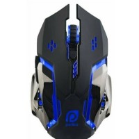 Мышь проводная Perfeo Galaxy USB/DPI 800-1200-1600/6 кнопок черно-синяя