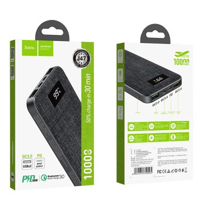 Powerbank Hoco J47 2USB Type-C 10000mAh 3A черный Powerbank Hoco J47 2USB Type-C 10000mAh 3A черный
