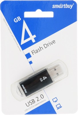 USB флеш накопитель Smartbuy 4GB V-Cut Black (SB4GBVC-K) USB флеш накопитель Smartbuy 4GB V-Cut Black (SB4GBVC-K)