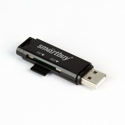 Картридер Smartbuy 715 USB - SD/microSD (SBR-715-K) черный Картридер Smartbuy 715 USB - SD/microSD (SBR-715-K) черный
