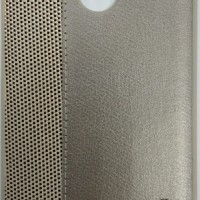 Накладка для Huawei Y7 (2017) силиконовая кожзам с логотипом золотой