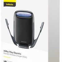 Держатель в автомобиль в воздуховод c беспроводной зарядкой Baseus WXHW02-01 черный