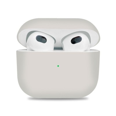 Силиконовый чехол для AirPods 3 бежевый Силиконовый чехол для AirPods 3 бежевый