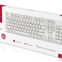 Клавиатура проводная Smartbuy ONE 238 USB/104+9 клавиш/Индикация клавиш/1.3м, (SBK-238U-W) белая