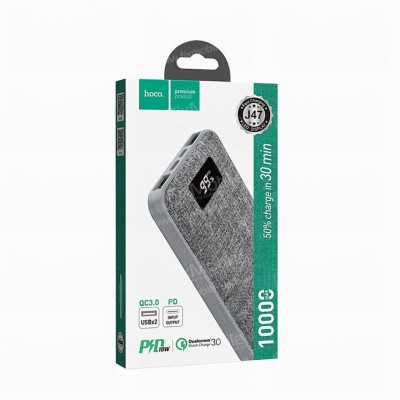 Powerbank Hoco J47 2USB Type-C 10000mAh 3A серый Powerbank Hoco J47 2USB Type-C 10000mAh 3A серый
