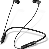 Беспроводные наушники для спорта Lenovo QE08 BT5.0/250mAh/8ч чёрные