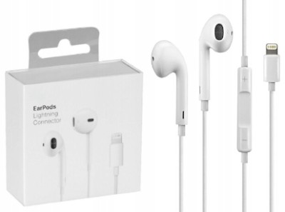 Наушники гарнитура EarPods Lightning  A1748 (Оригинал) Наушники гарнитура EarPods Lightning  A1748 (Оригинал)