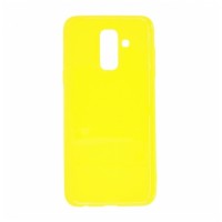 Накладка для Samsung Galaxy A6 Plus (2018) Silicone cover желтая