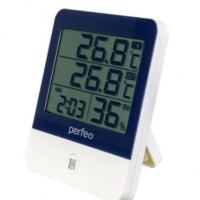 Часы-метеостанция Perfeo Kammuri (PF-CX-260A) белые