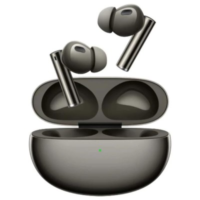 Беспроводные наушники TWS Realme Buds Air 6 Pro RMA2401 черный Беспроводные наушники TWS Realme Buds Air 6 Pro RMA2401  это беспроводные наушники Realme с возможностью подключения по Bluetooth 5.3 и двойным коаксиальным разъемом. Они включают в себя функцию активного шумоподавления (ANC) до 50 дБ, технологию AI ENC для блокировки окружающего шума во время звонков и функцию пространственного 3D-звука. Его автономность продлевается до 40 часов воспроизведения (чехол+наушники), все они выполнены в элегантном белом цвете с водонепроницаемым и пыленепроницаемым дизайном IP55. Наушники Realme Buds Air 6 Pro TWS подключаются к вашему смартфону или планшету через Bluetooth 5.3 с технологией бинауральной интерпретации, что обеспечивает стабильное и эффективное соединение, а также задержку всего 55 мс.