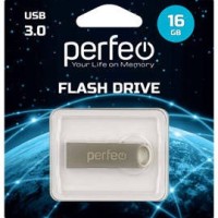 3.0 USB флеш накопитель Perfeo 16GB M08 металлическая