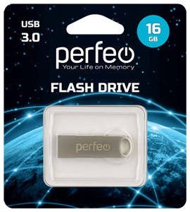 3.0 USB флеш накопитель Perfeo 16GB M08 металлическая 3.0 USB флеш накопитель Perfeo 16GB M08 металлическая