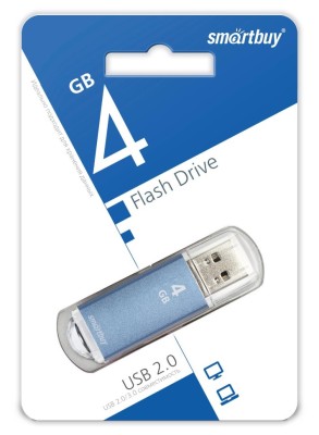 USB флеш накопитель Smartbuy 4GB V-Cut Blue (SB4GBVC-B) USB флеш накопитель Smartbuy 4GB V-Cut Blue (SB4GBVC-B)