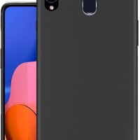 Чехол-накладка для Samsung Galaxy A20S силикон матовый чёрный