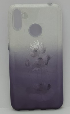 Накладка для Huawei Y7 (2019) силикон с блёстками цветы в ассортименте Накладка для Huawei Y7 (2019) силикон с блёстками цветы в ассортименте