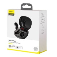Мобильная Bluetooth-гарнитура Baseus Encok WM01 Plus BT5.0/40mAh (800mAh)/5ч (NGWM01P-01) черная