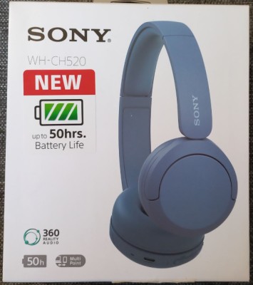 Стереонаушники Bluetooth Полноразмерные Sony WH-CH520 синие Стереонаушники Bluetooth Полноразмерные Sony WH-CH520 синие