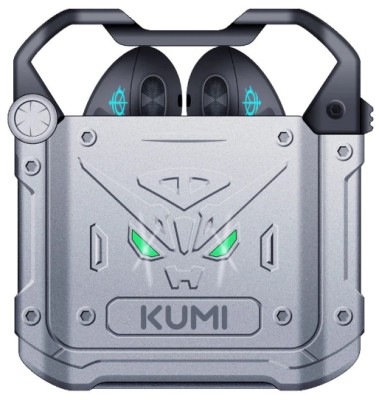 Наушники беспроводные Bluetooth Kumi Mech X3 серебристые Наушники беспроводные Bluetooth Kumi Mech X3 серебристые
