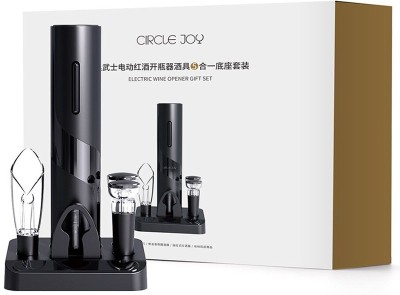 Винный набор Xiaomi Circle Joy 5 in 1 Set in a Gift Box CJ-TZ08 чёрный Винный набор Xiaomi Circle Joy 5 in 1 Set in a Gift Box CJ-TZ08 чёрный