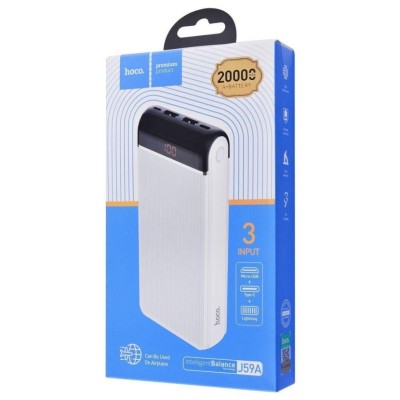 Powerbank Hoco J59A 20000mAh 2USB 2A белый Powerbank Hoco J59A 20000mAh 2USB 2A белый