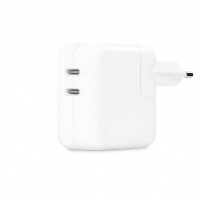 Сетевое зар. устр. для i-Phone A2347 35W 2USB-C в упаковке Этот адаптер совместим с любыми устройствами, оснащёнными портом USB-C, но для максимальной эффективности Apple рекомендует использовать его для зарядки iPad Pro 11 дюймов и iPad Pro 12,9 дюйма (3-го поколения). Также его можно использовать для быстрой зарядки iPhone 8 или новее.