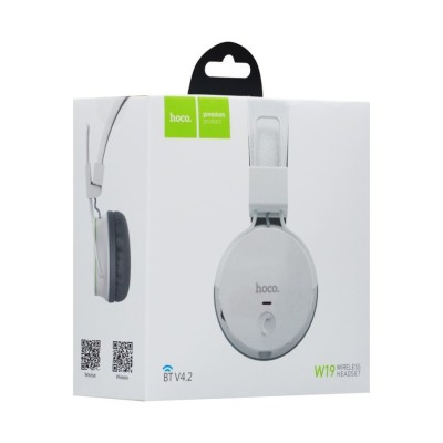 Стереонаушники Bluetooth полноразмерные HOCO W19 белые Стереонаушники Bluetooth полноразмерные HOCO W19 белые