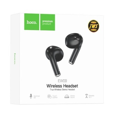Беспроводные наушники TWS Hoco EW09 BT5.1/30mAh/4ч черные Беспроводные наушники TWS Hoco EW09 BT5.1/30mAh/4ч черные