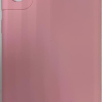 Накладка для Samsung Galaxy S21+ Silicone cover без логотипа светло-розовая
