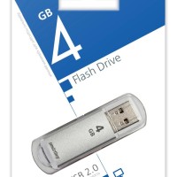 USB флеш накопитель Smartbuy 4GB V-Cut Silver (SB4GBVC-S)
