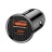 Автомобильное заряд. устр. Baseus Circular Plastic 1USB/1C 30W (CCALL-YS01) черное