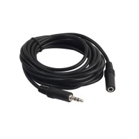 Кабель Jack 3.5mm штекер↔Jack 3.5mm гнездо Perfeo, 5m (J2203)