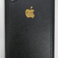 Накладка для i-Phone X силиконовая кожзам с логотипом в ассортименте