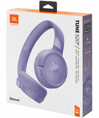 Стереонаушники Bluetooth Полноразмерные JBL T520BT BT5.3/450mAh/40ч фиолетовые Стереонаушники Bluetooth Полноразмерные JBL T520BT BT5.3/450mAh/40ч фиолетовые
