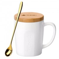 Керамическая кружка с бамбуковой крышкой Xiaomi Tomic Ceramic Cup (TC1316U) белая