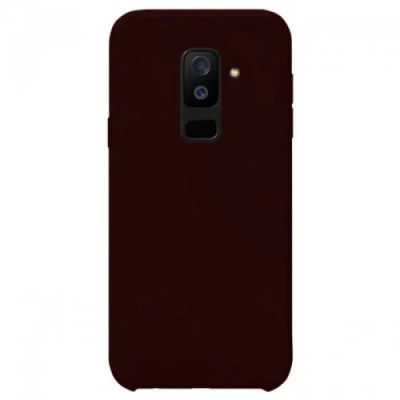 Накладка для Samsung Galaxy A6 Plus (2018) Silicone cover коричневая Накладка для Samsung Galaxy A6 Plus (2018) Silicone cover коричневая