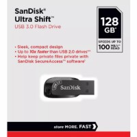3.0 USB флеш накопитель SanDisk 128GB Ultra Shift (SDCZ410-128G-G46)