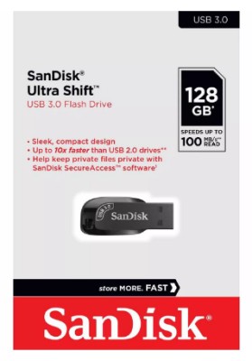 3.0 USB флеш накопитель SanDisk 128GB Ultra Shift (SDCZ410-128G-G46) 3.0 USB флеш накопитель SanDisk 128GB Ultra Shift (SDCZ410-128G-G46)