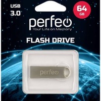 3.0 USB флеш накопитель Perfeo 64GB M08 металлическая