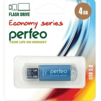 USB флеш накопитель Perfeo 4GB E01 Blue economy series