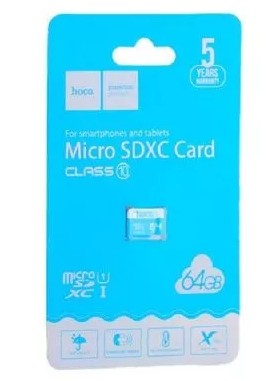 micro SDXC карта памяти Hoco 64GB Class 10 (без адаптера) micro SDXC карта памяти Hoco 64GB Class 10 (без адаптера)