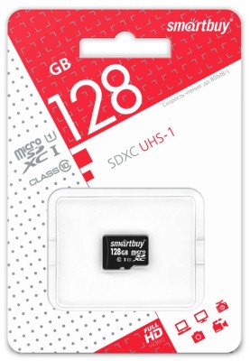 micro SDXC карта памяти Smartbuy 128GB Class 10 UHS-1 (без адаптера) micro SDXC карта памяти Smartbuy 128GB Class 10 UHS-1 (без адаптера)
