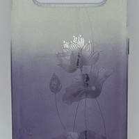 Накладка для Samsung Galaxy S10 Plus силикон с блестками цветы в ассортименте