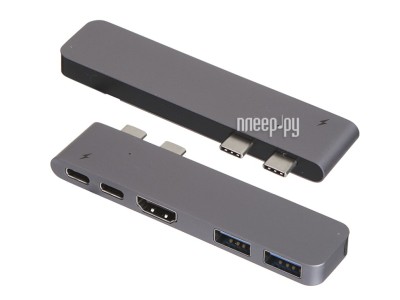 Переходник Baseus Thunderbolt C+ USB3.0/HDMI/Type-C (CAHUB-B0G) Переходник Baseus Thunderbolt C+ USB3.0/HDMI/Type-C (CAHUB-B0G)