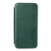 Чехол-книжка Fashion Case i-Phone 5/5s кожаная боковая зелёная