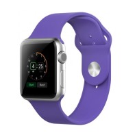 Сменный браслет силиконовая для Apple Watch 38mm сиреневый