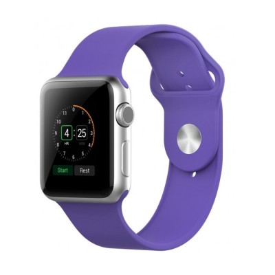 Сменный браслет силиконовая для Apple Watch 38mm сиреневый Сменный браслет силиконовая для Apple Watch 38mm сиреневый